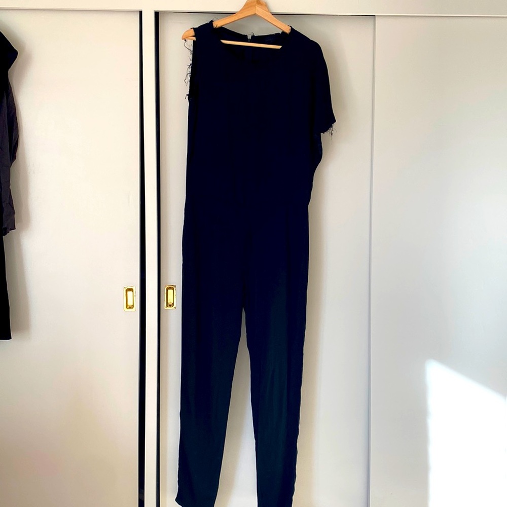 Diesel Black Golf label silk jumpsuit